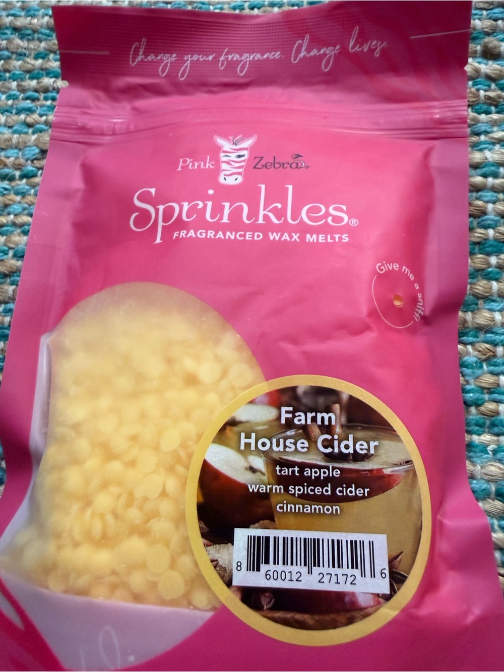 🍁🎃🍎Pink Zebra Yellow Wax Sprinkles Melt Pack🍎🍁🎃